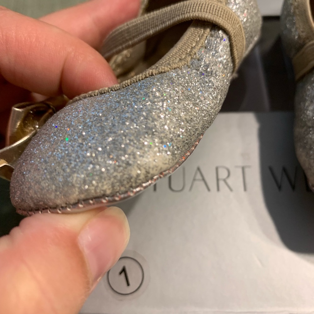 Stuart Weitzman baby girl shoes size 1. - Picture 3 of 4